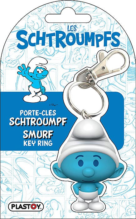 PLASTOY Portachiavi Chibi I Puffi Puffo