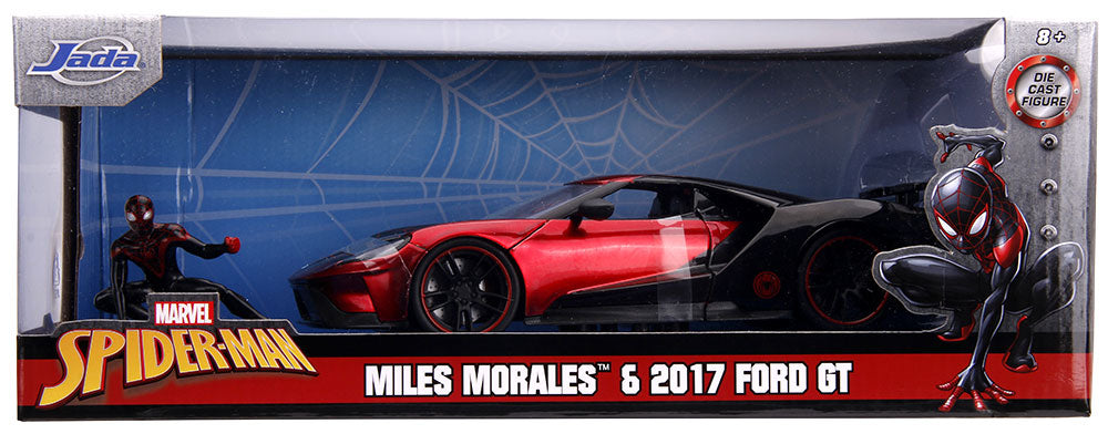 JADA Spider-Man Miles Morales 2017 Ford GT Die-Cast 1:24