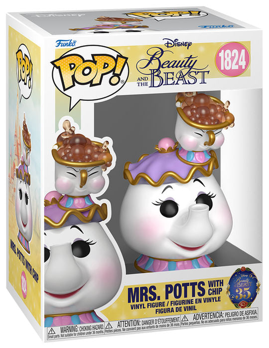 FUNKO POP Disney Beauty & The Beast Mrs. Potts w/Chip 1824