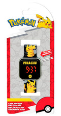 Orologio da Polso Digitale LED Pokemon Pikachu Nero