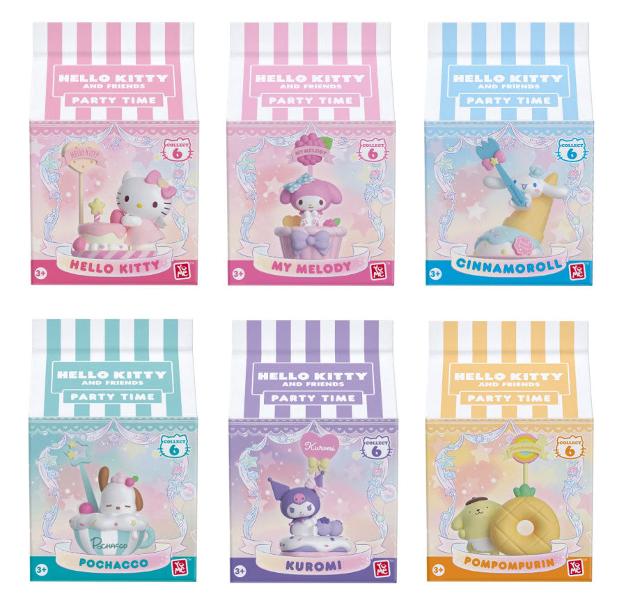 YuMe Hello Kitty Milk Carton Party Time Imballo da 12pz