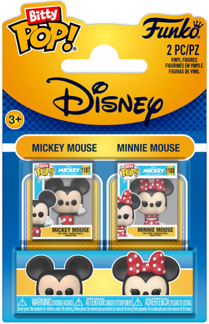 FUNKO BITTY POP 2 Pack Disney Mickey & Minnie Mouse