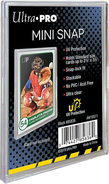 ULTRA PRO MINI SNAP UV Bustina Rigida Trasparente 1pz