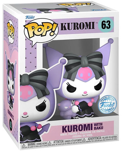 FUNKO POPS Hello Kitty Kuromi w/Baku 63