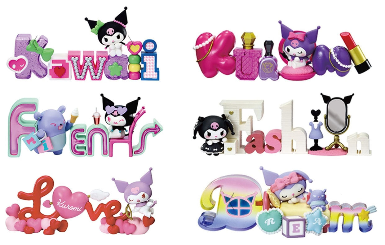 Hello Kitty Kuromi Words Collection 1pz Assortimento