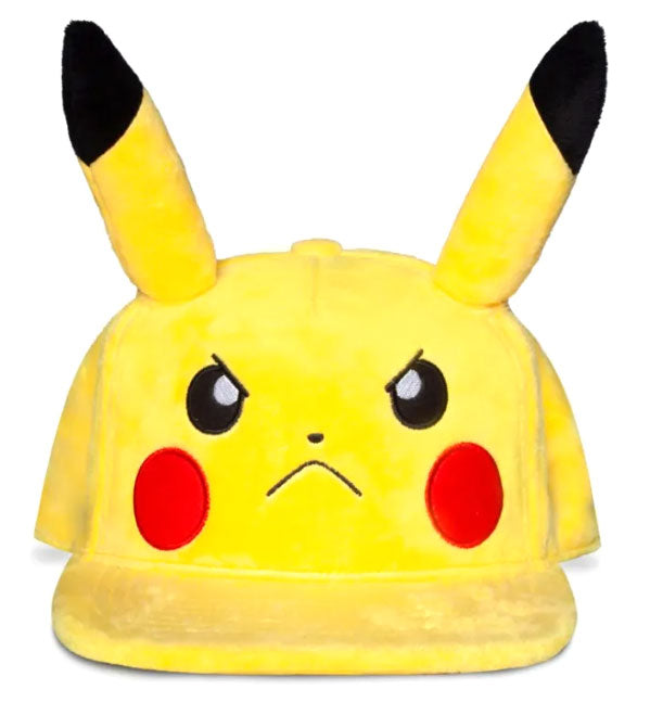 Cap Pokemon Pikachu Mad Face Plush