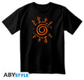 T-Shirt Naruto Shippuden Clan Uzumaki XL Black