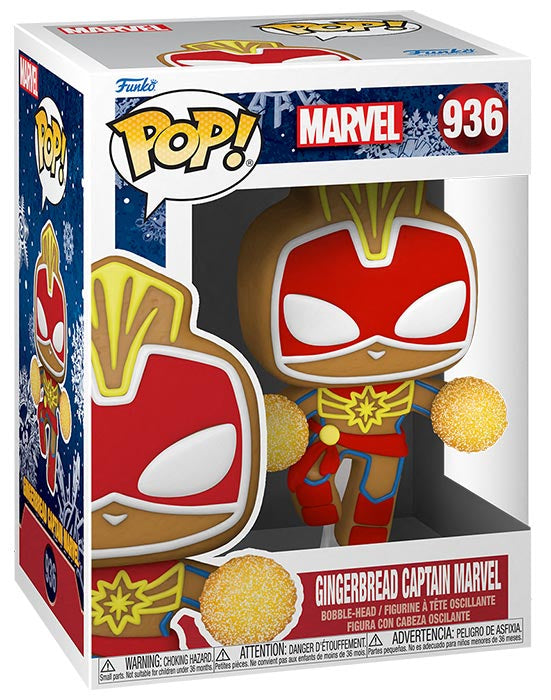 FUNKO POP Holiday Gingerbread Marvel Captain Marvel 936