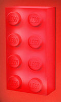 Paladone Lampada Lego Brick 8 Rosso