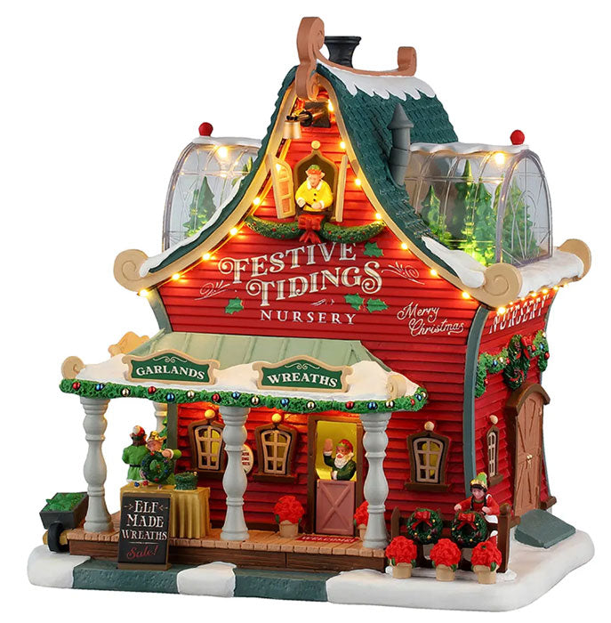 55350 LEMAX Festive Tidings Nursery + 4.5V Adaptor