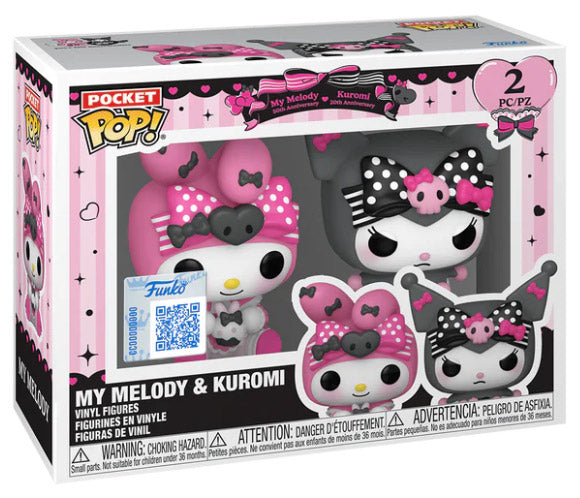 FUNKO POCKET POP Hello Kitty My Melody & Kuromi 2 Pack