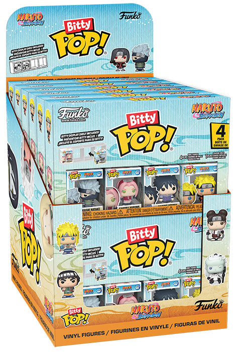 FUNKO BITTY POP 4 Pack Display da 12pz Naruto Shippuden