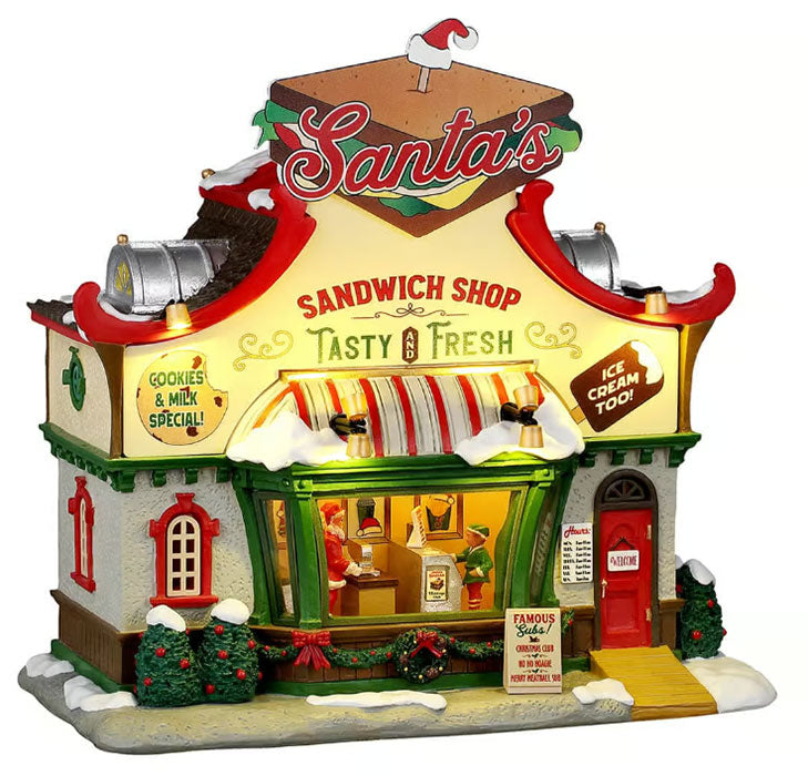 65570 LEMAX Santa's Sandwich Shop + 4.5V Adaptor