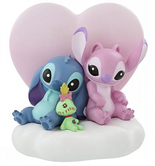 Lampada Disney Stitch e Angel con Cuore