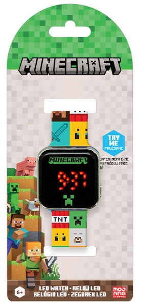 Orologio da Polso Digitale LED Minecraft Oggetti