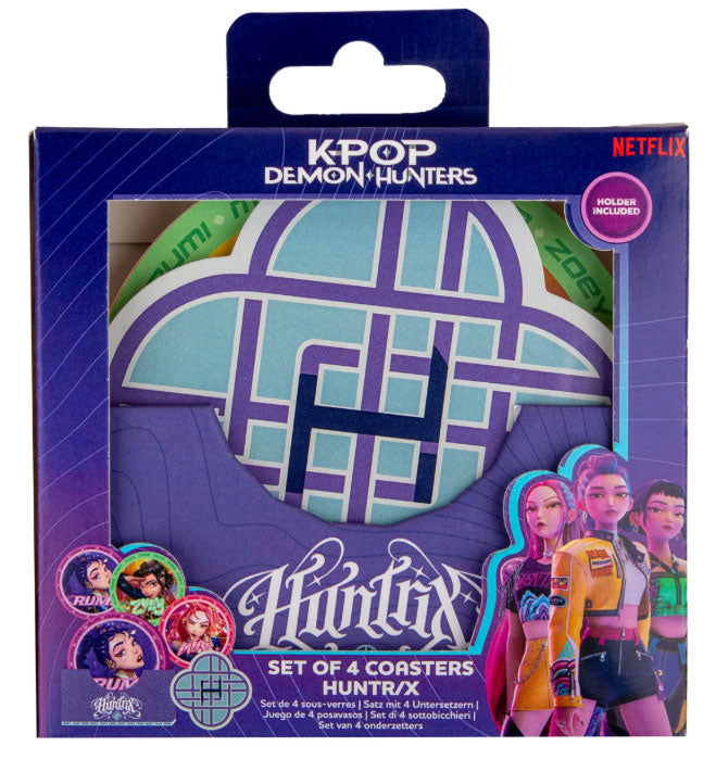 Set 4 Sottobicchieri KPop Demon Hunters Huntrix