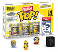 FUNKO BITTY POP 4 Pack Minions Roller Skating Stuart