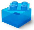 Contenitore LEGO Brick 4 Blu Trasparente