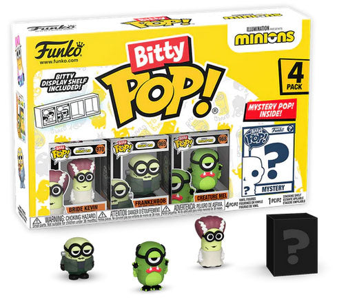FUNKO BITTY POP 4 Pack Minions Bride Kevin