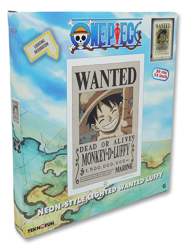 Lampada da Muro One Piece Wanted Monkey D.Luffy