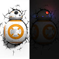 Lampada da Muro 3D Star Wars BB-8