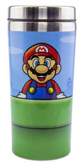 Paladone Borraccia Metallica Super Mario Mario & Luigi