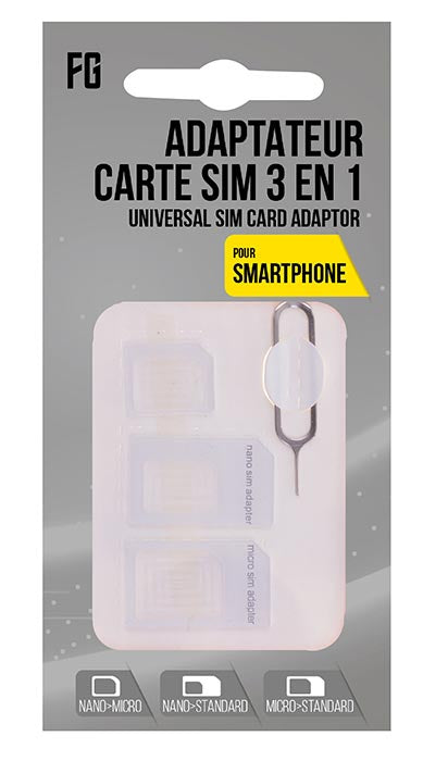 FREAKS Adattatore Universale per SIM 3 in 1