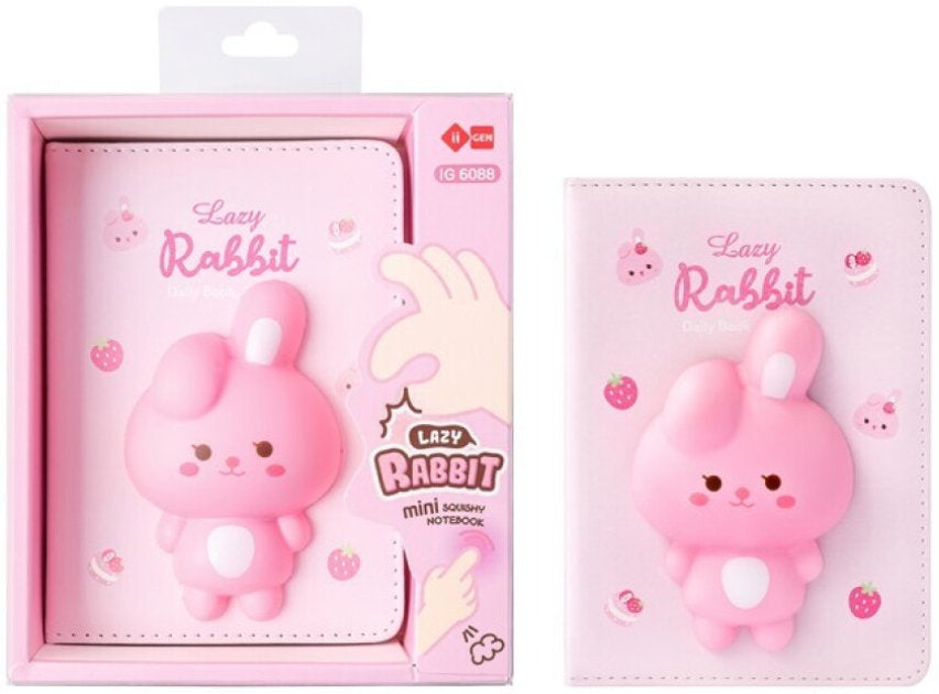 Taccuino 3D Squishy Lazy Rabbit