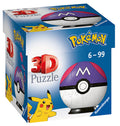 Puzzle 3D 54pz Pokemon Poke Ball Master Ball Viola