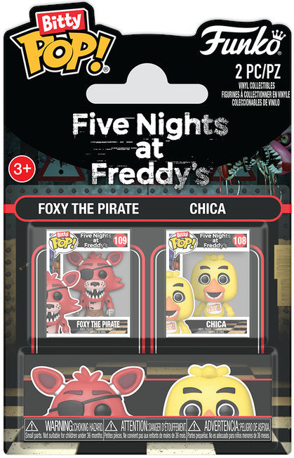 FUNKO BITTY POP 2 Pack FNAF Foxy The Pirate & Chica