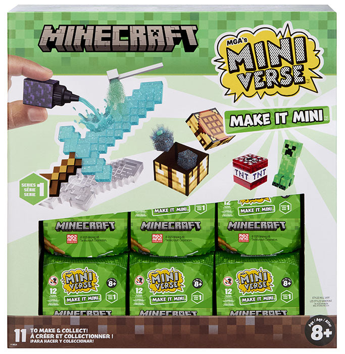 Miniverse Make It Mini Minecraft 1pz Assortimento