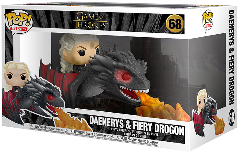 FUNKO POPS Rides Game of Thrones Daenerys & Fiery Drogon 68