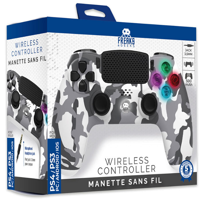 FREAKS PS4 Controller Wireless White Camo