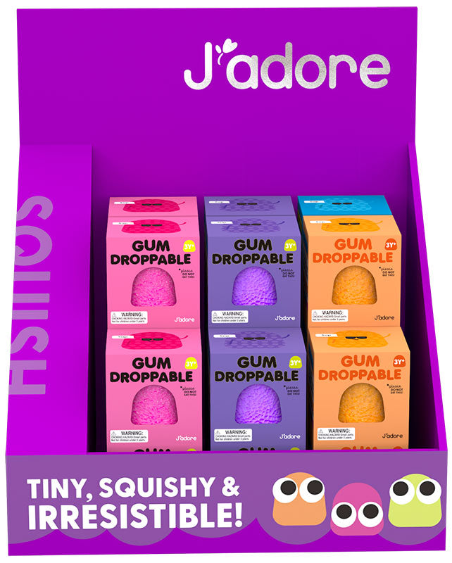 Squishy Gum Droppable 6cm 1pz Assortimento