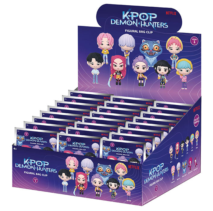 Portachiavi Clip 3D KPop Demon Hunters Serie 1 Display 24pz