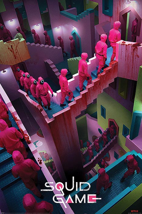 Poster Maxi Squid Game Crazy Stairs