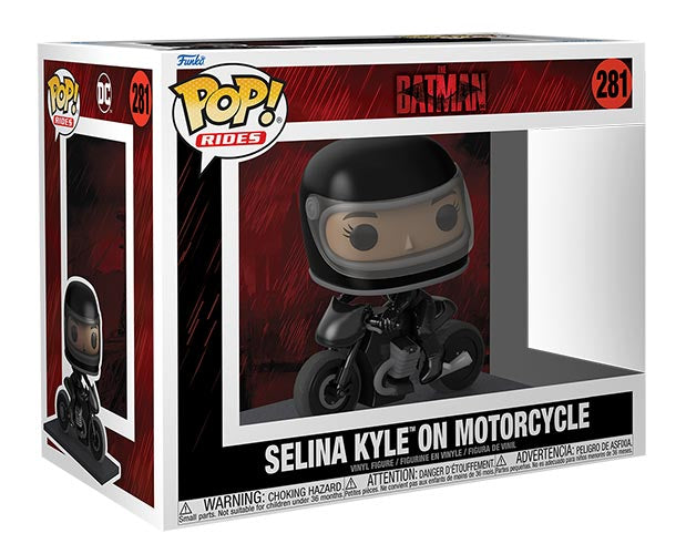 FUNKO POPS Rides The Batman Selina Kyle on Motorcycle 281