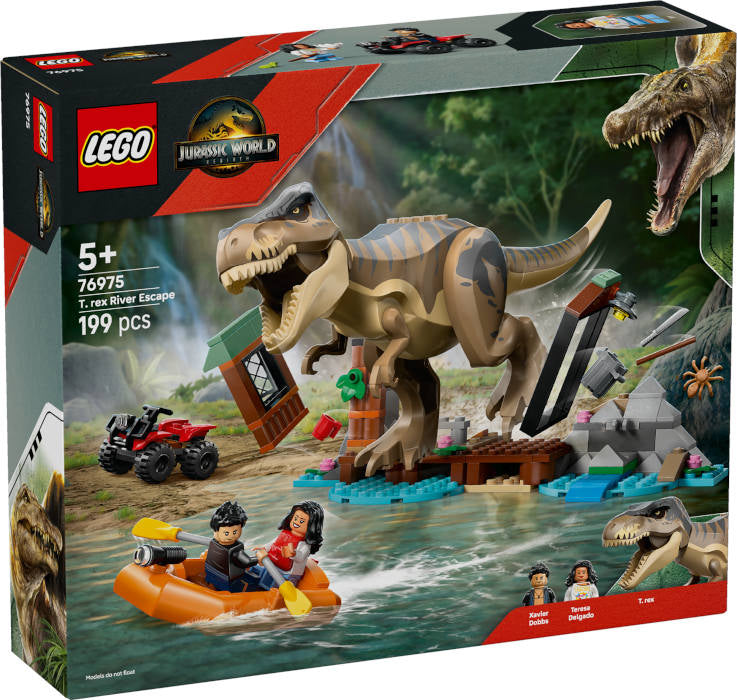 76975 Jurassic World Fuga sul Fiume dal T.Rex