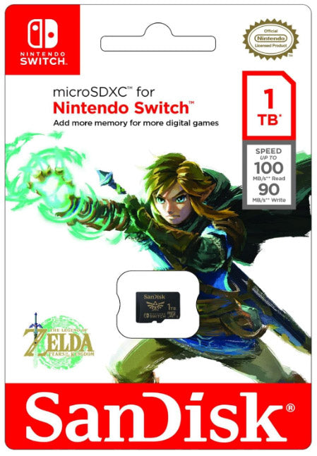 SanDisk Micro SD XC I 1TB Nintendo Switch Zelda