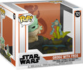 FUNKO POPS Deluxe Star Wars The Mandalorian Grogu w/Frog 721