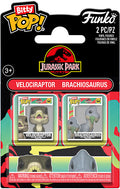 FUNKO BITTY POP 2 Pack Jurassic Park Velociraptor & Brachio