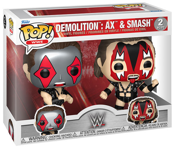 FUNKO POPS WWE Demolition: Ax & Smash 2 Pack