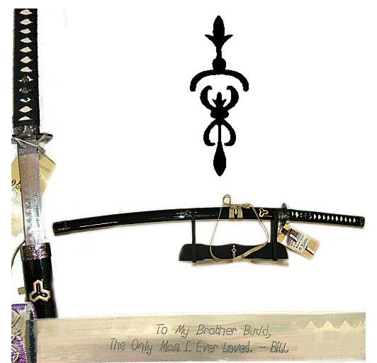 Katana Non Affilata Kill Bill Budd e Supporto