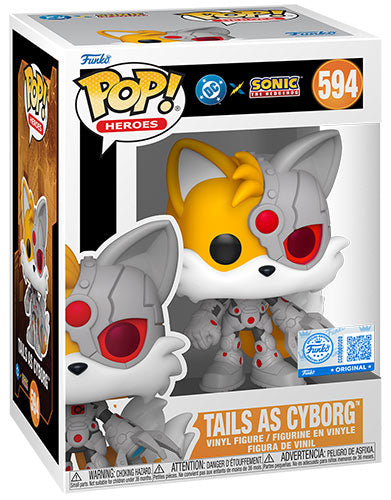 FUNKO POP Sonic x Justice League Tails as Cyborg 594