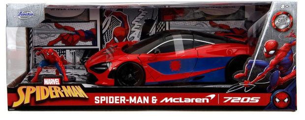 JADA Spider-Man McLaren 720S Scala 1:24 + Spider-Man