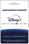 DISNEY+ Abbondamento 12 Mesi Standard