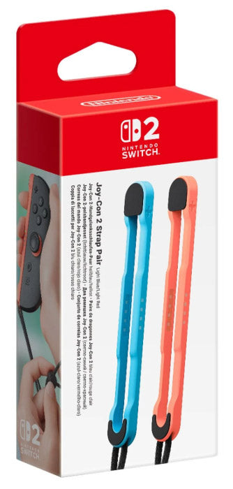 NINTENDO SWITCH 2 Set 2 Cinturini Joy-Con Rosso-Blu