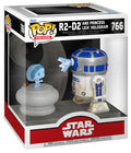 FUNKO POPS Star Wars R2-D2 and Princess Leia Hologram 766