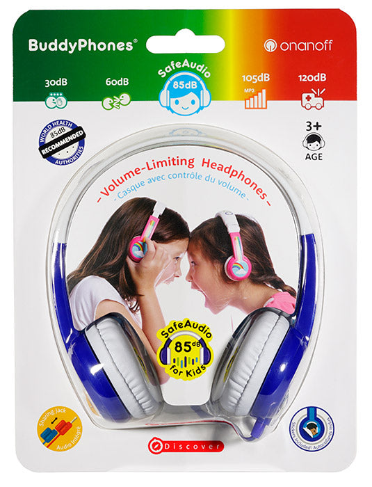BUDDYPHONES Cuffie Discover Blu
