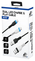 PANTHEK PS5 Cavo di Ricarica Doppio da USB-A a USB-C Led 3m